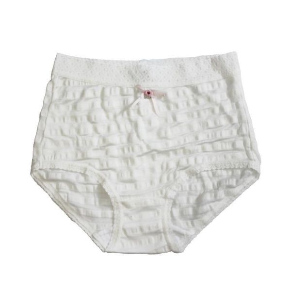 Tunic 花朵條紋蕾絲棉質三角內褲 