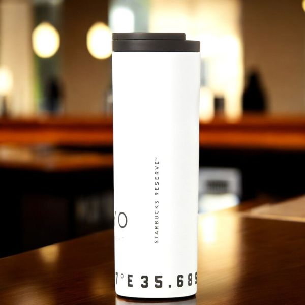 tokyo星巴克臻選限定不鏽鋼保溫瓶473ml(白) 