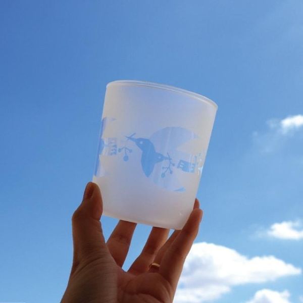 Kukka 北歐風滿版花朵耐熱玻璃杯 