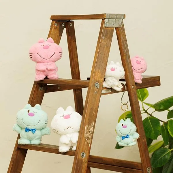 水森亞土 貓咪毛絨玩偶吊飾 