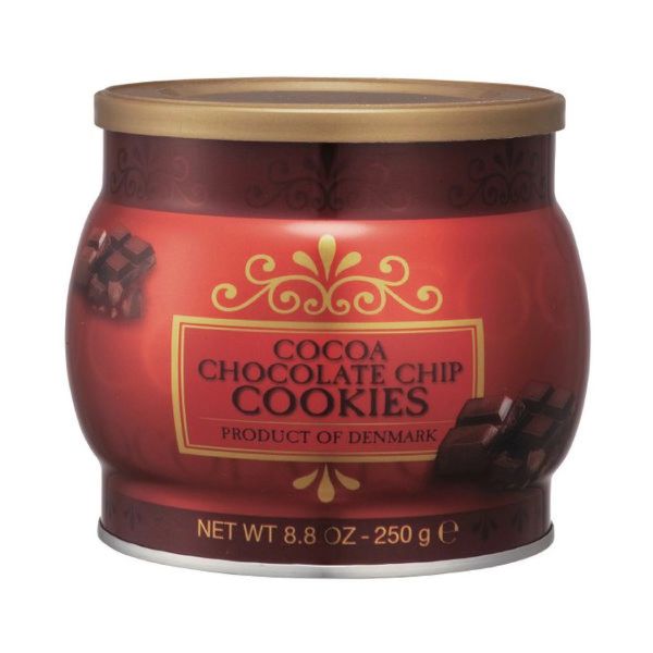 copenhagen 迷你巧克力曲奇餅乾圓鐵罐 