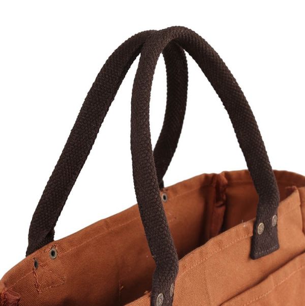 dulton 駝色多格帆布手提袋 