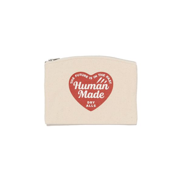 Human Made 愛心帆布拉鍊卡片包 