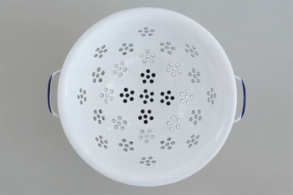 野田琺瑯多用途瀝水籃23cm(白S) 