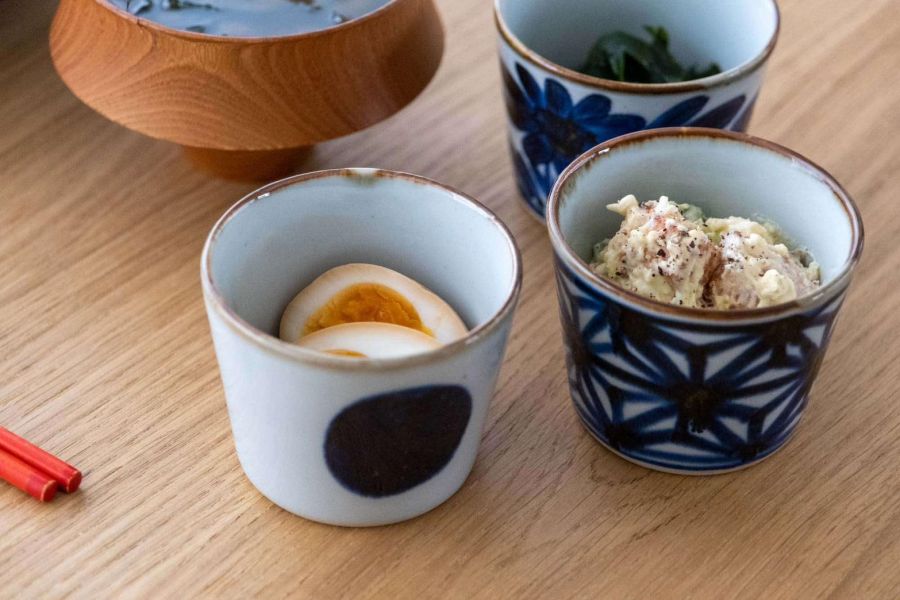 BARBAR 伊呂波菊花圓點點圖陶瓷茶杯 