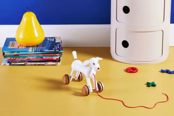 MoMA 奈良美智 狗狗拉輪玩具禮盒 法國製 