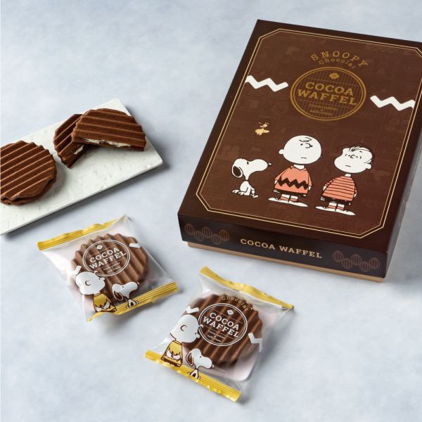 **預購** Snoopy Chocolat 巧克力波浪奶油夾心餅8入 