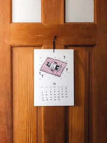 手繪快樂貓咪2026掛式月曆附貼紙 