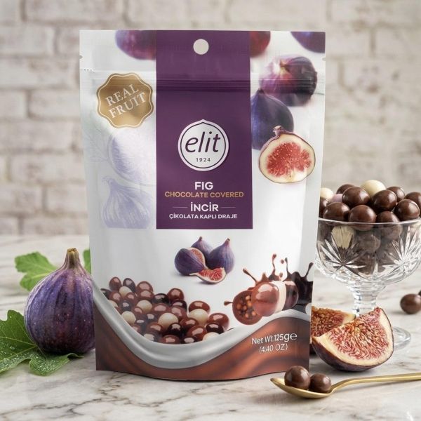 **預購**elit 三種無花果乾巧克力夾鏈袋125g 