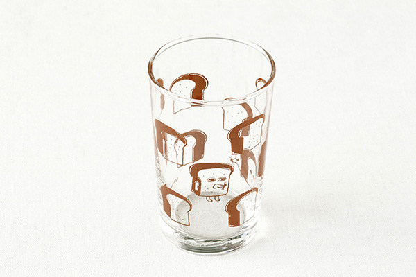 ADERIA 麵包小偷滿版玻璃杯 