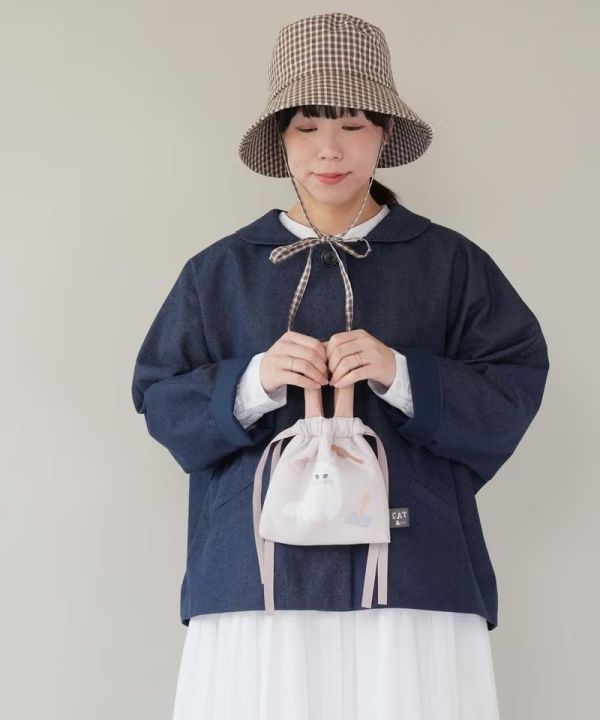 Paper Mint 袖山香穗子貓咪束口手提袋 