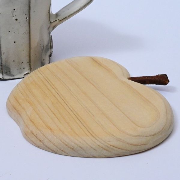 Minotsukisya 青森檜木蘋果造型杯墊 