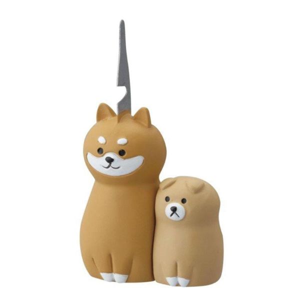 Decole 親子貓咪/柴犬造型蚊香座 