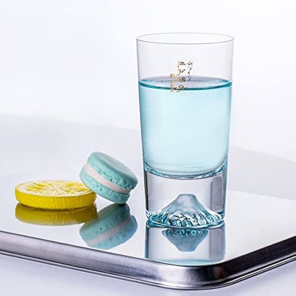 田島硝子 手工吹製富士山玻璃杯 