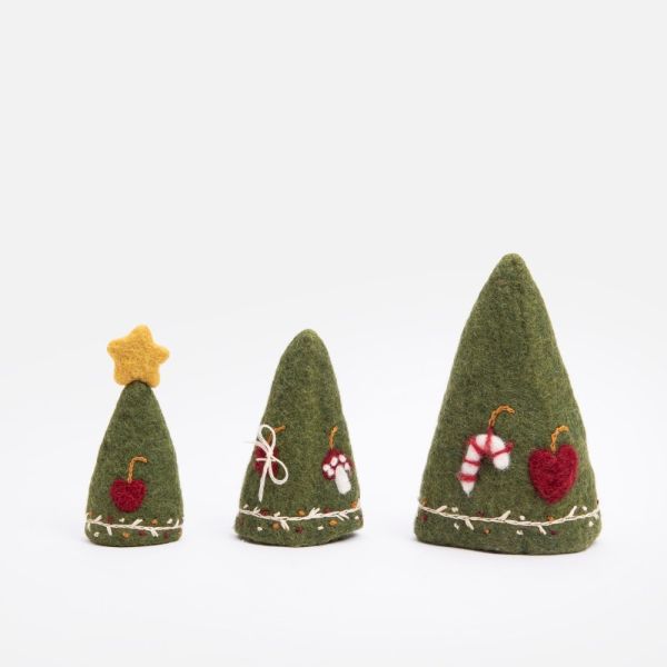 EnGry&Sif羊毛氈蘑菇愛心聖誕樹 