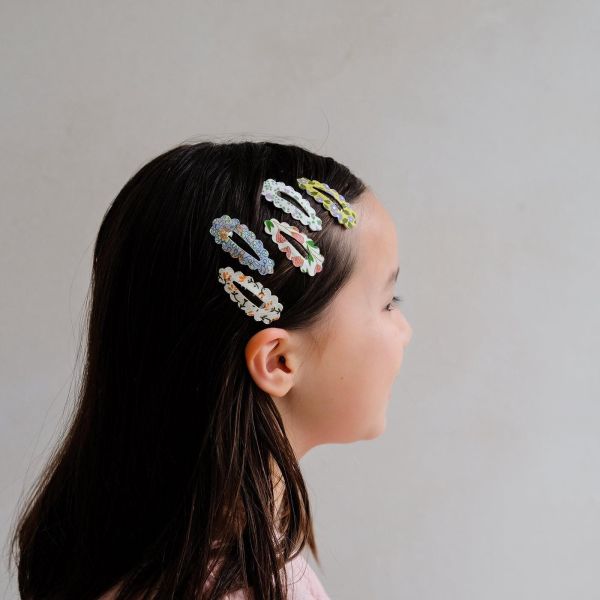 mini & lula 花邊造型髮夾5入組 