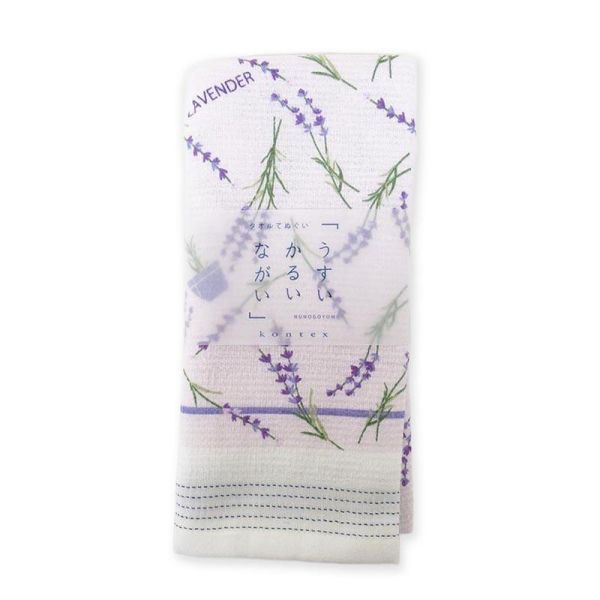 kontex 插圖紗布純棉長巾 