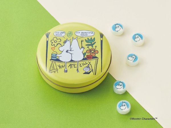 大丸本舖 嚕嚕米可兒插畫硬糖鐵罐 