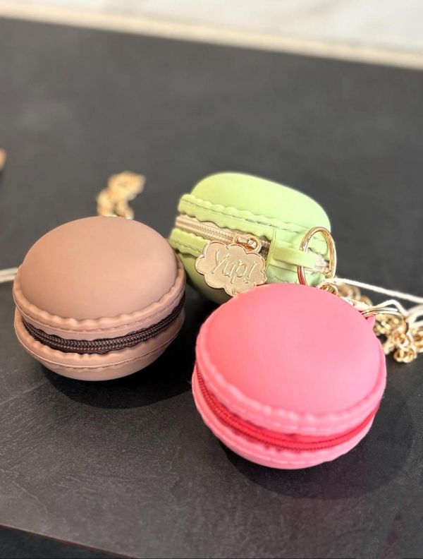 丸真 馬卡龍造型收納包吊飾 