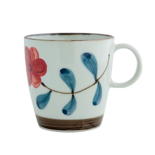 cdf 波佐見燒罌粟花陶瓷圓盤/馬克杯 