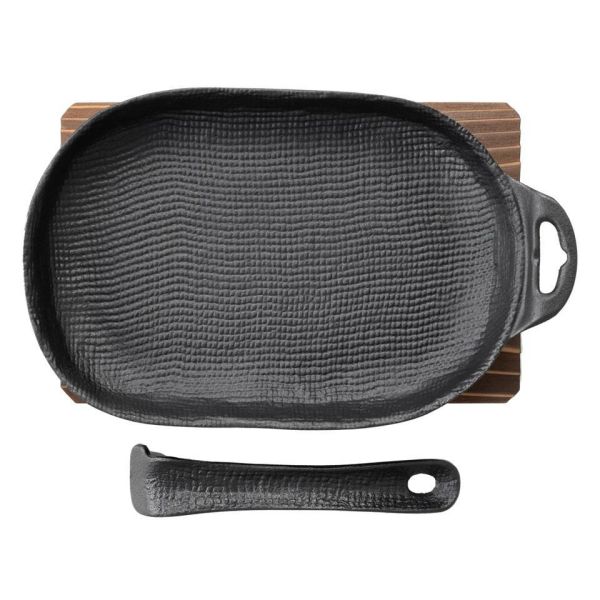 南部鐵器 木屋 方形鐵盤附木蓋 