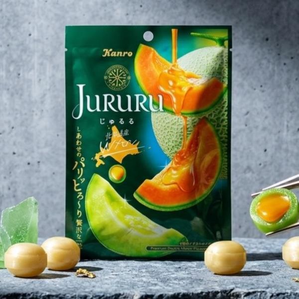 Kanro Jururu 哈密瓜果汁軟糖 