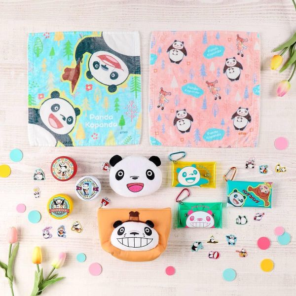 Tms 熊貓家族登山扣透明收納包 