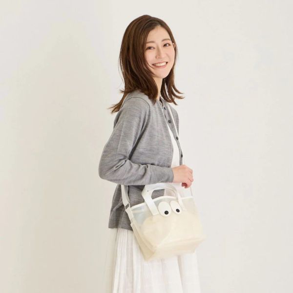 ROOTOTE 眼睛造型 透明兩用包 