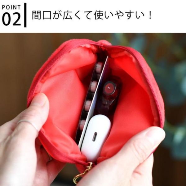 HIGHTIDE 復古刺繡毛絨收納包 