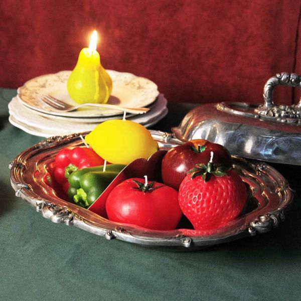 dulton 番茄/檸檬造型蠟燭兩入組 