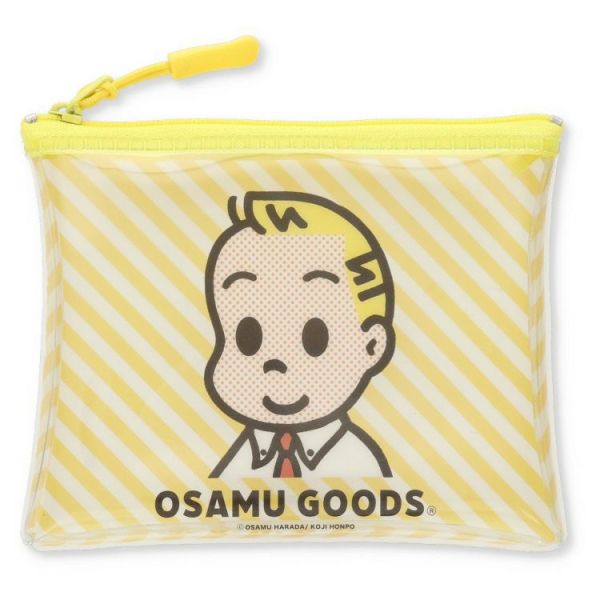 OsamuGoods 條紋透明收納包 