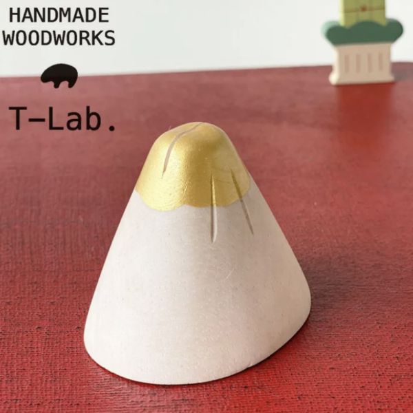 T-Lab. 金富士山 木刻留言夾 