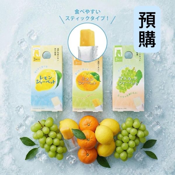 **預購**Shinko 條狀水果冰沙棒3入 