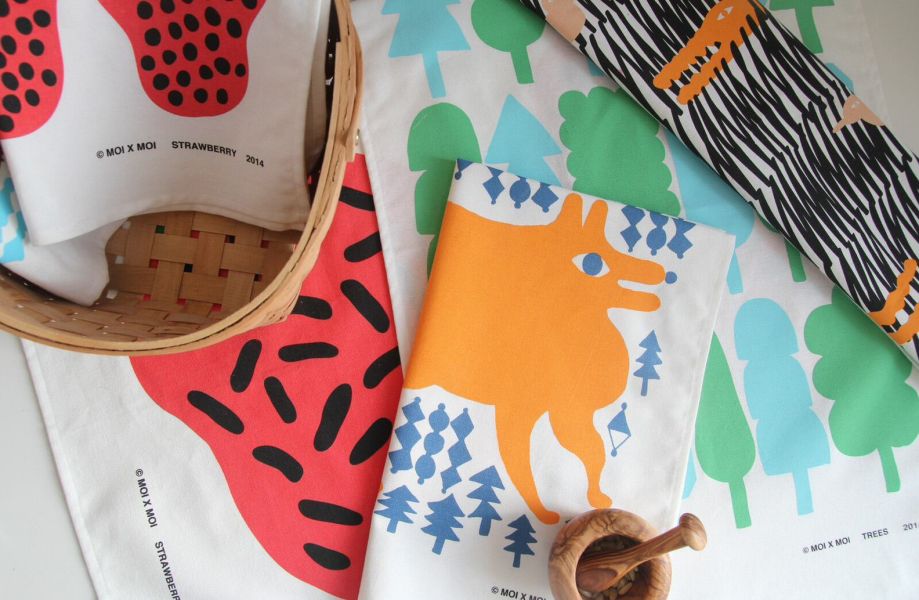 MoixMoi 草莓純棉擦手巾 