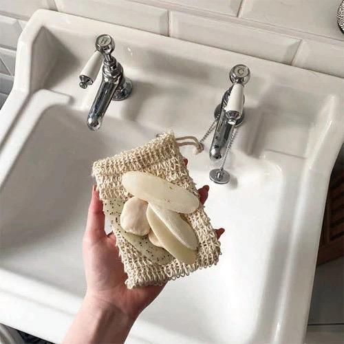 ESC SSP 棉麻編織起泡皂袋 