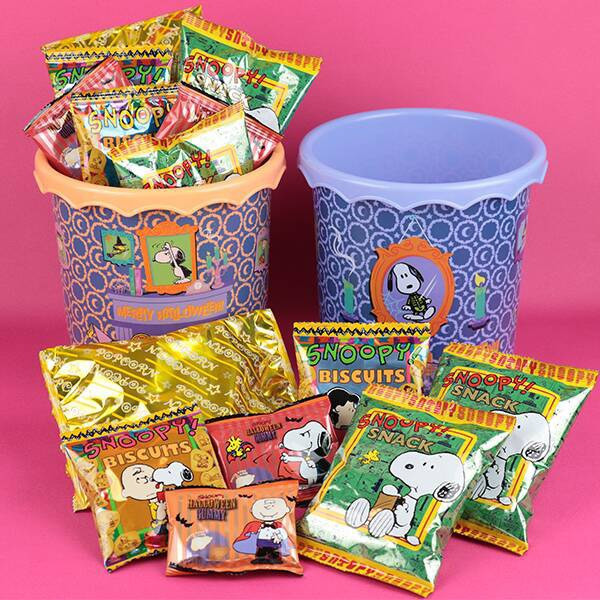 Peanuts史努比萬聖節鏡框綜合點心桶 