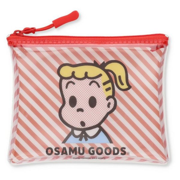 OsamuGoods 條紋透明收納包 