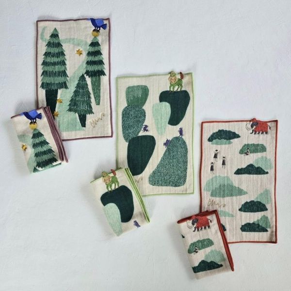 morita MiW 楠橋紋織刺繡口袋手帕 