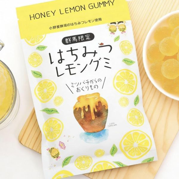 小野養蜂場 群馬限定蜂蜜檸檬軟糖夾鏈袋 