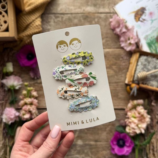 mini & lula 花邊造型髮夾5入組 