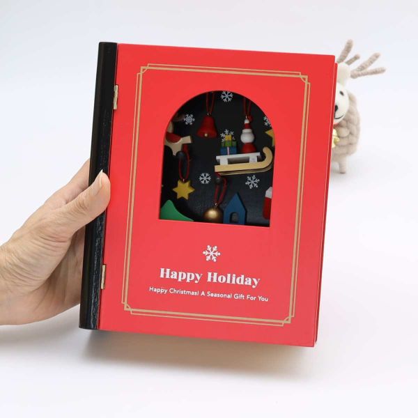 Mark's 木製吊飾聖誕書擺設 