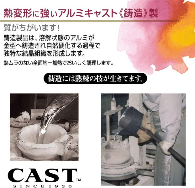 北陸鋁業 IH爐輕量木柄不沾煎鍋20cm 