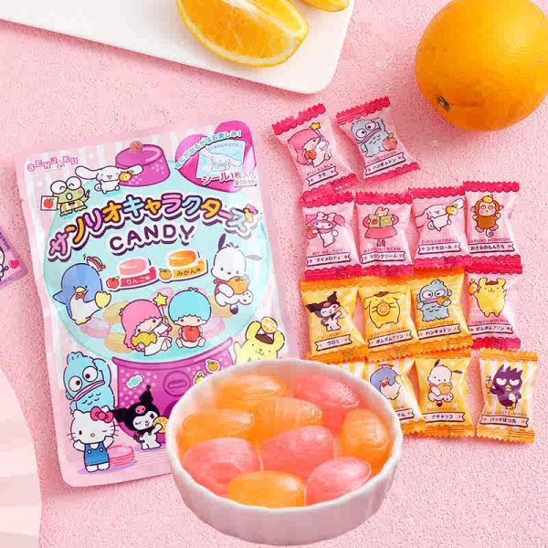 **預購** 扇雀飴 sanrio 蘋果柑橘水果糖50g 