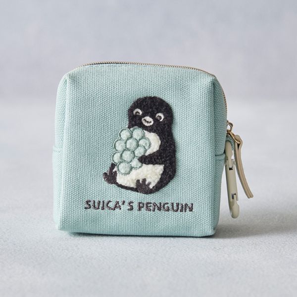 Suica 企鵝刺繡登山扣方形收納包 