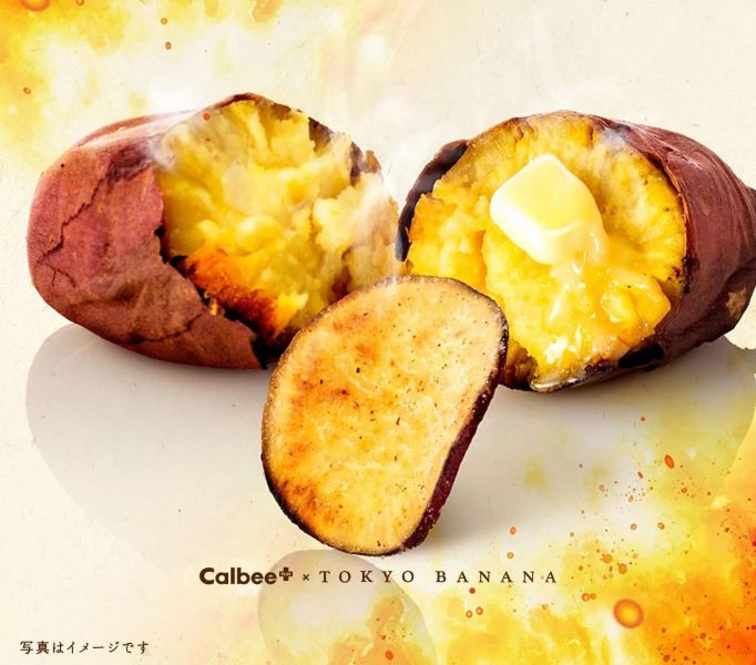 Calbee x Tokyo Banana焦糖布蕾味紅薯片4袋 