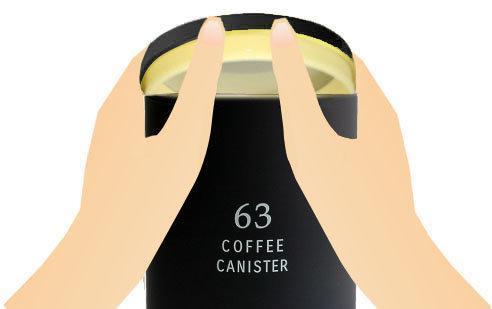 63 霧面錫製咖啡豆氣密保存罐 