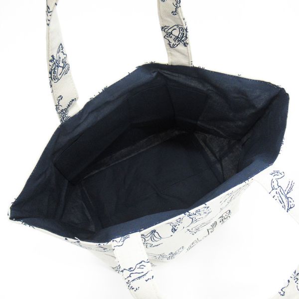 鳥獸戲畫舟型手提袋 