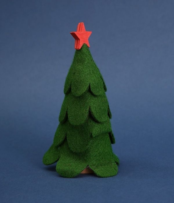 Nordika Nisse 木雕星星絨布聖誕樹擺飾 