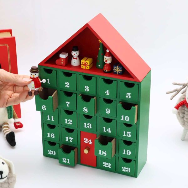 Mark's 木製房子抽屜組 聖誕節倒數日曆 