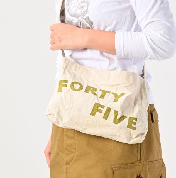 45R Forty Five純棉肩背包 
